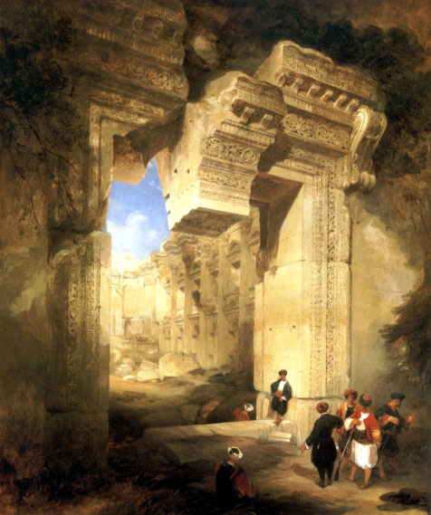 Roberts David - Le passage du grand Temple a Baalbec.jpg